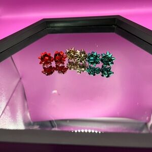 Colorful Spiked Earrings Set